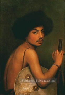 Guerrier Bisharin Arabe Jean Léon Gérôme Peinture à l'huile